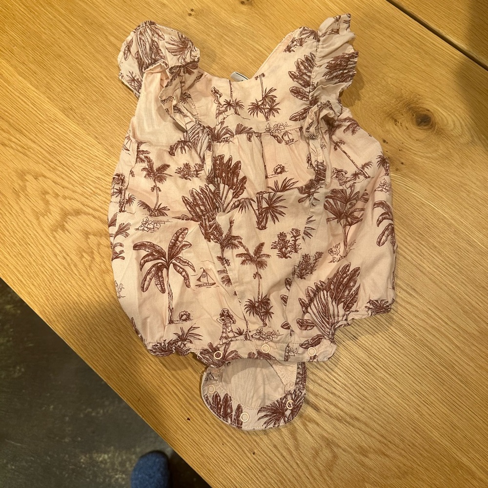 Janie and Jack Baby 6-12m dress Moana Disney outfit, process tropical Hawaii